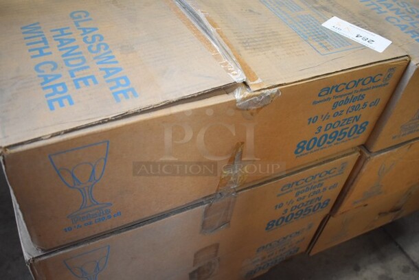 3 Boxes of 36 BRAND NEW! Arcoroc 8009508 Petale 10.5 oz Goblet Glasses. 3 Times Your Bid!  - Image 3 of 5