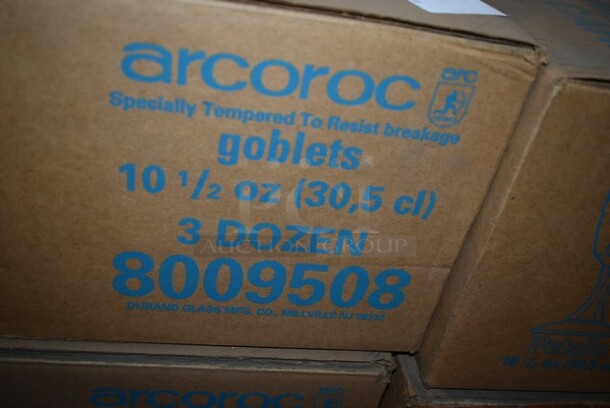 3 Boxes of 36 BRAND NEW! Arcoroc 8009508 Petale 10.5 oz Goblet Glasses. 3 Times Your Bid!  - Image 5 of 5