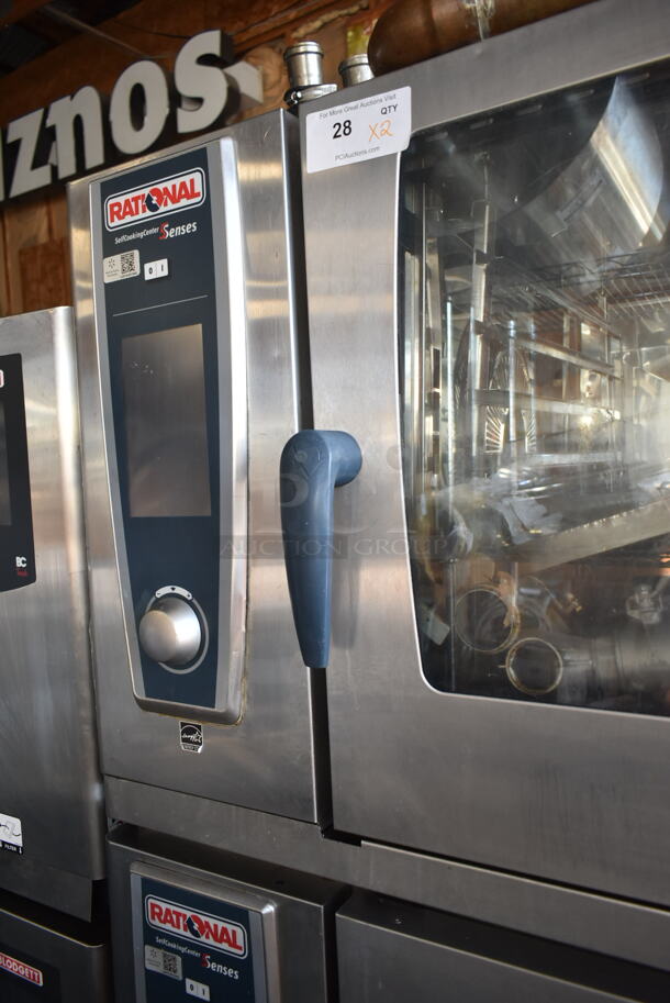 2 2015 Rational Stainless Steel Commercial Combitherm Self Cooking Center Convection Ovens on Commercial Casters. Top Model: SCC WE 62. Bottom Model: SCC WE 102. 480 Volts, 3 Phase. 2 Times Your Bid! - Image 2 of 10