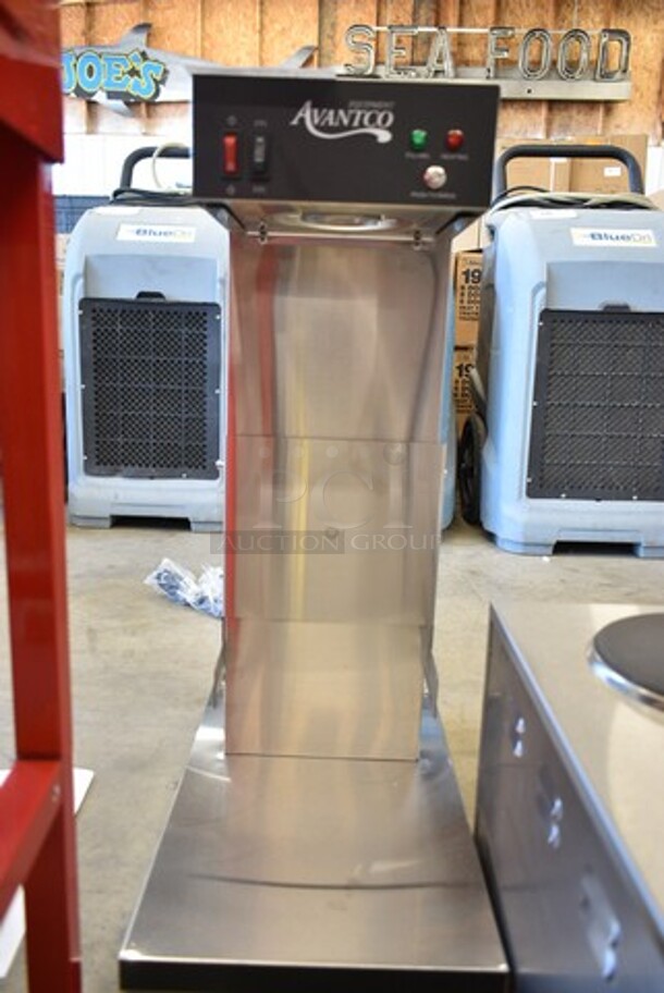 BRAND NEW SCRATCH AND DENT! Avantco 177CMAPADJ Stainless Steel Automatic Airpot Coffee Maker with Adjustable Shelf w/ Metal Brew Basket. 120 Volts, 1 Phase.  - Image 4 of 7