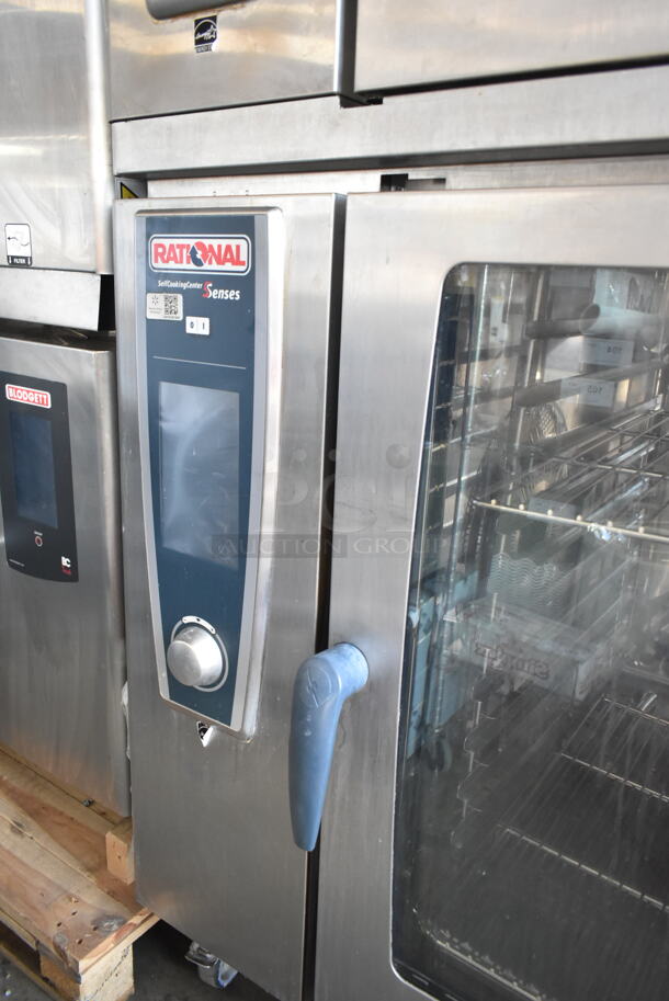 2 2015 Rational Stainless Steel Commercial Combitherm Self Cooking Center Convection Ovens on Commercial Casters. Top Model: SCC WE 62. Bottom Model: SCC WE 102. 480 Volts, 3 Phase. 2 Times Your Bid! - Image 3 of 10