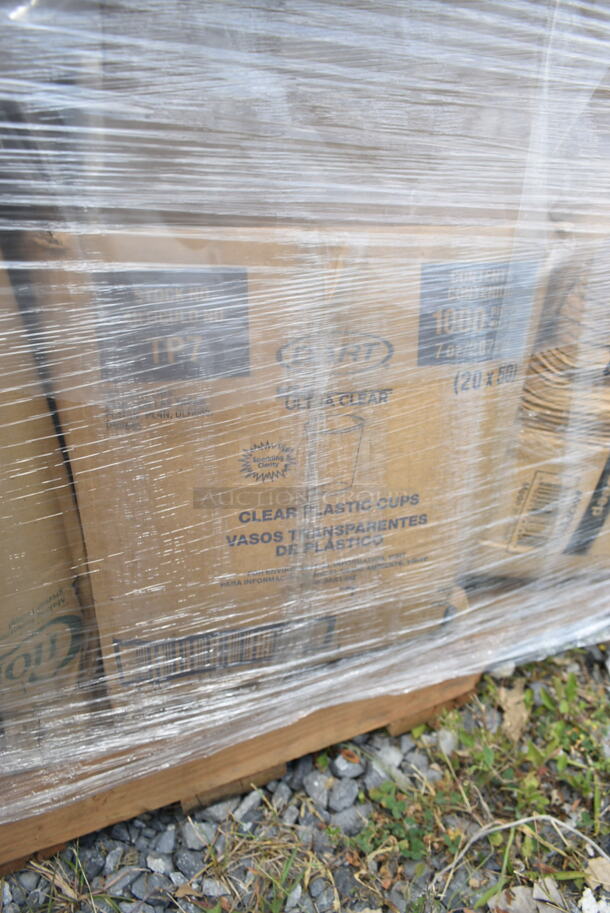PALLET LOT of 25 BRAND NEW Boxes Including 5002WARPNAPN EcoChoice WrapNap 2-Ply Natural Kraft 1/4 Fold Dinner Napkin 16" x 16", Dart 16MJ20 16 oz. Medium Squat White Customizable Foam Food Container - 500/Case, 612FS4316 Choice Half Size Heavy-Duty Foil Steam Table Pan Extra-Deep 4 3/16" Depth - 100/Case, 966TALLFLDN Choice Kraft Natural Tall-Fold 6" x 13" Dispenser Napkin, Solo Ultra Clear™ TP7 7 oz. Clear PET Plastic Cold Cup - 1000/Case, 500CC12 Customizable Plastic Cold Cup, 130WWHSPOONH Choice White Heavy Weight Wrapped Plastic Teaspoon - 1000/Case, 90HTPF1 White Foam Square Take Out Container with Hinged Lid. 25 Times Your Bid! - Image 12 of 12