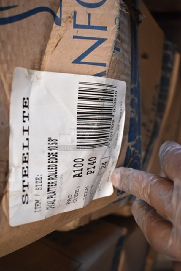 3 Boxes of 24 BRAND NEW! Steelite A100P140 10-5/8" Oval Platter Rolled Edge. 3 Times Your Bid! - Image 3 of 3