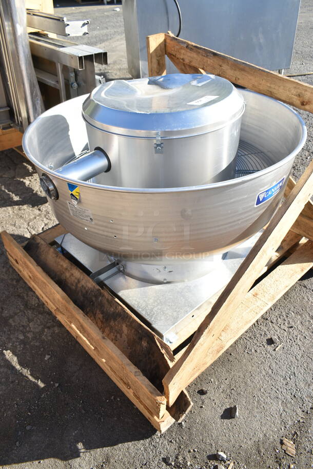 BRAND NEW SCRATCH AND DENT! Canarm ALX180-UD-EC 18 1/4" Variable Speed Upblast Direct Drive Aluminum Exhauster ALX180-UD100EC - 3400 CFM, 1200 RPM, 120/240V, 1 Phase - Image 2 of 6