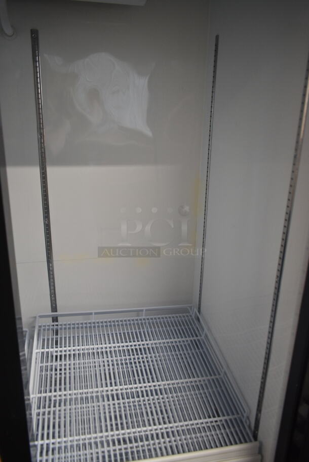BRAND NEW SCRATCH AND DENT! Mainstreet 829GMC49B Metal Commercial 2 Door Reach In Cooler Merchandiser w/ Poly Coated Racks on Commercial Casters. 115 Volts, 1 Phase. Tested and Powers On But Does Not Get Cold - Image 6 of 12