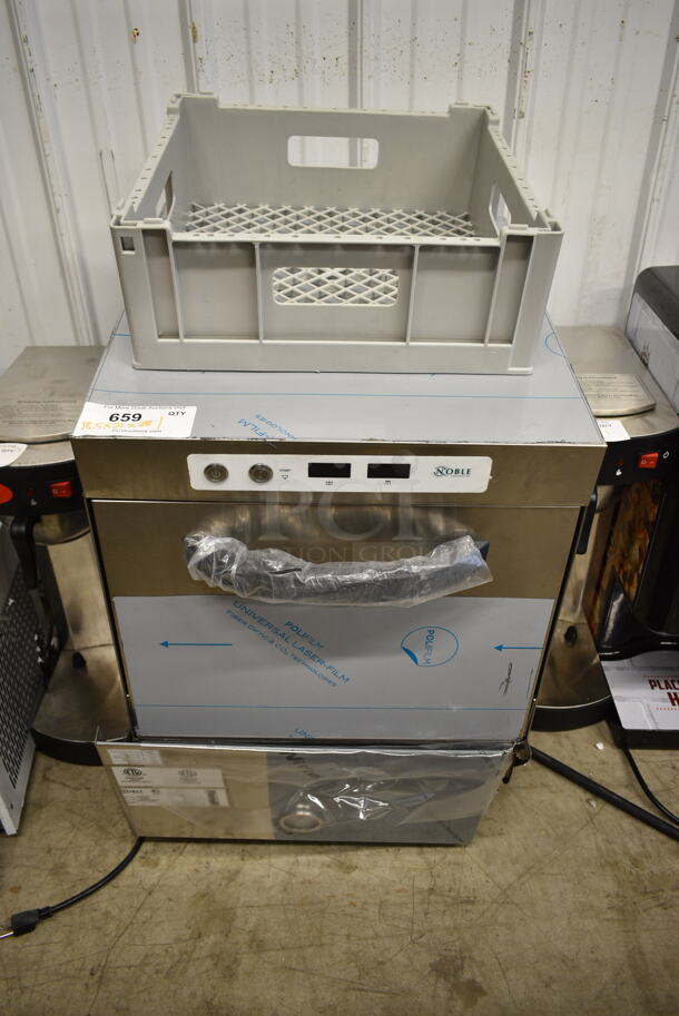 BRAND NEW SCRATCH AND DENT! 2023 Noble 495HTGW22 Stainless Steel Commercial Undercounter High-Temperature Underbar Glass Washer. 208/240 Volts, 1 Phase. - Image 2 of 12