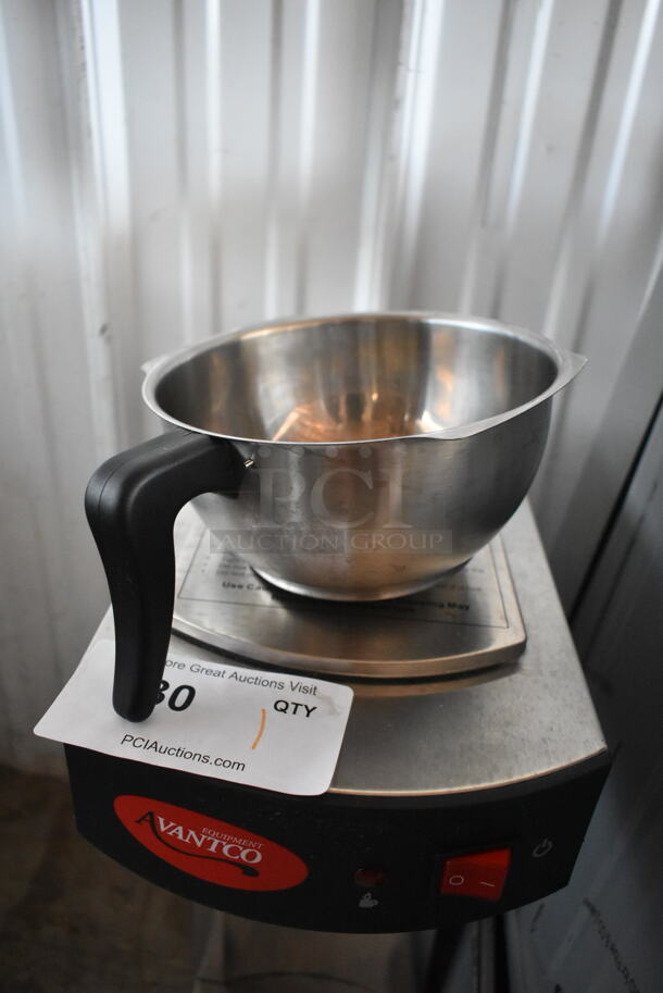 Avantco C15 Stainless Steel Commercial Countertop Coffee Machine w/ Metal Brew Basket. 120 Volts, 1 Phase.  - Image 4 of 5