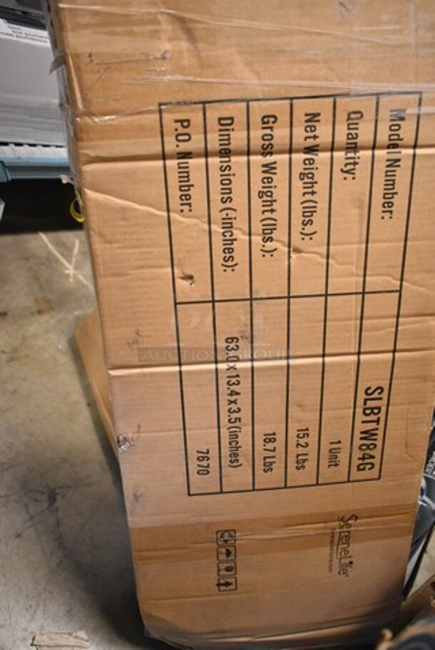 2 BRAND NEW IN BOX! Items Including SLBTW84G SereneLife Waterproof Boat Bimini Top Cover and SereneLife SLBT460G 4 Bow Bimini Top Boat Cover - Front Hold-Down Straps and Rear Support Arms, Includes Mounting Hardware with 1 Inch Aluminum Frame. 2 Times Your Bid! - Image 2 of 5