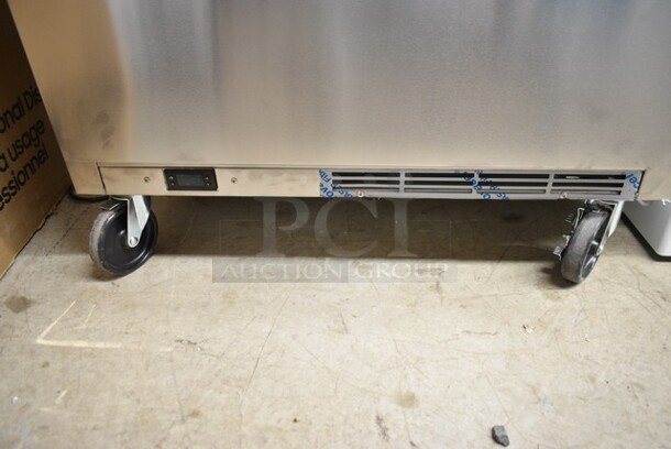 BRAND NEW SCRATCH AND DENT! Beverage Air UCFD36AHC-2 Stainless Steel Commercial 2 Drawer Undercounter Freezer on Commercial Casters. 115 Volts, 1 Phase. Tested and Working! - Image 3 of 7