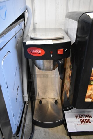 Avantco C15 Stainless Steel Commercial Countertop Coffee Machine w/ Metal Brew Basket. 120 Volts, 1 Phase. 