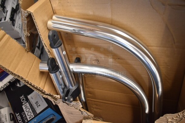 2 BRAND NEW IN BOX! Items Including SLBTW84G SereneLife Waterproof Boat Bimini Top Cover and SereneLife SLBT460G 4 Bow Bimini Top Boat Cover - Front Hold-Down Straps and Rear Support Arms, Includes Mounting Hardware with 1 Inch Aluminum Frame. 2 Times Your Bid! - Image 4 of 5