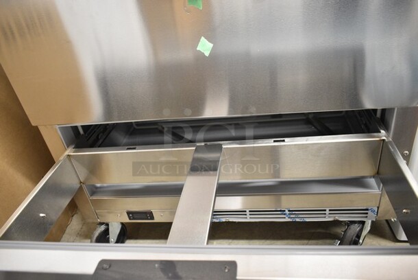 BRAND NEW SCRATCH AND DENT! Beverage Air UCFD36AHC-2 Stainless Steel Commercial 2 Drawer Undercounter Freezer on Commercial Casters. 115 Volts, 1 Phase. Tested and Working! - Image 5 of 7