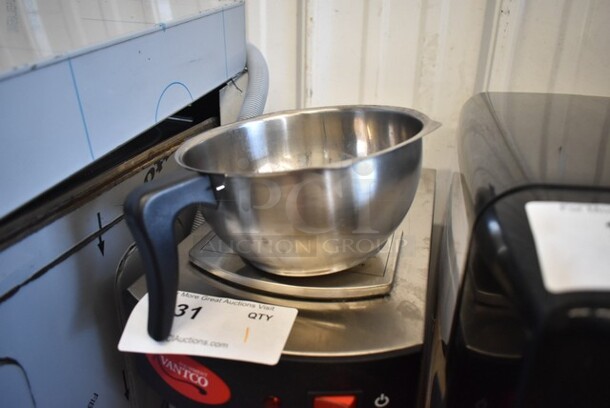 Avantco C15 Stainless Steel Commercial Countertop Coffee Machine w/ Metal Brew Basket. 120 Volts, 1 Phase.  - Image 3 of 4