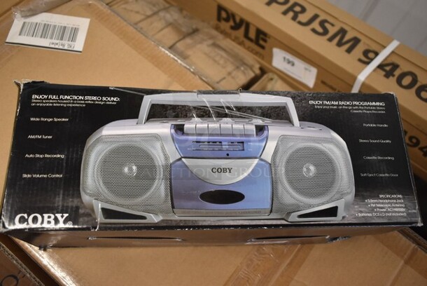 4 BRAND NEW IN BOX! Coby Portable Stereo Cassette Player Recorder. 4 Times Your Bid! - Image 3 of 3