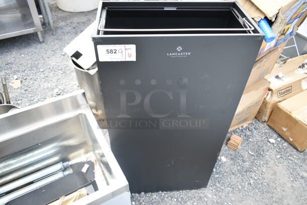 BRAND NEW SCRATCH AND DENT! Lancaster Table & Seating Black Trash Can Shell - Image 1 of 4
