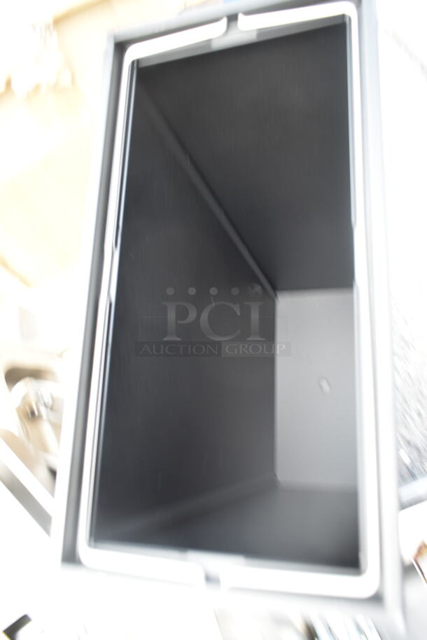 BRAND NEW SCRATCH AND DENT! Lancaster Table & Seating Black Trash Can Shell - Image 3 of 4