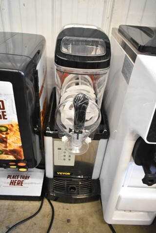 BRAND NEW SCRATCH AND DENT! Vevor Stainless Steel Commercial Countertop Single Hopper Slushie Machine. Tested and Does Not Power On