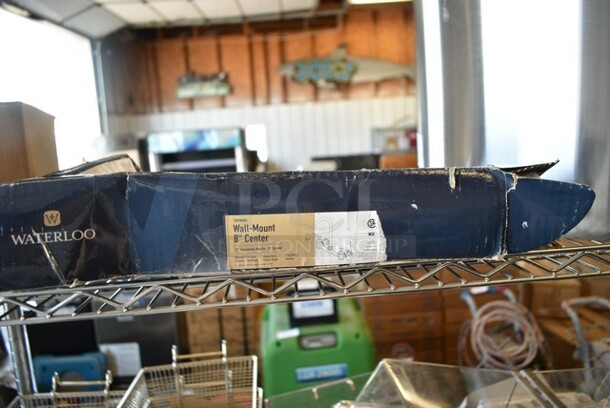 BRAND NEW SCRATCH AND DENT! Waterloo 750FW88G Wall-Mount Faucet with 8" Gooseneck Spout and 8" Centers - Image 2 of 3