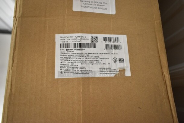 BRAND NEW SCRATCH AND DENT! Samsung OH55A-S Signage Monitor - Image 3 of 4