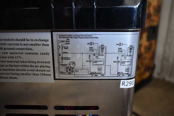 BRAND NEW SCRATCH AND DENT! Vevor Stainless Steel Commercial Countertop Single Hopper Slushie Machine. Tested and Does Not Power On - Image 7 of 8