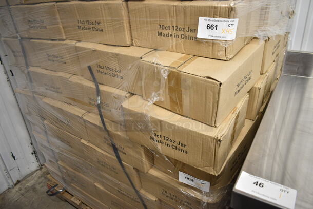 45 Boxes of 12 BRAND NEW! 12 oz Mason Jars. 45 Times Your Bid!  - Image 2 of 6