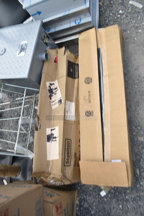 2 BRAND NEW SCRATCH AND DENT! Items Including Bobrick B-5806X36 36" Stainless Steel Satin Finish Handicapped Restroom Grab Bar and Steelton 712B5536D Stainless Steel Double Tier Speed Rail - 36". 2 Times Your Bid!  - Image 6 of 6