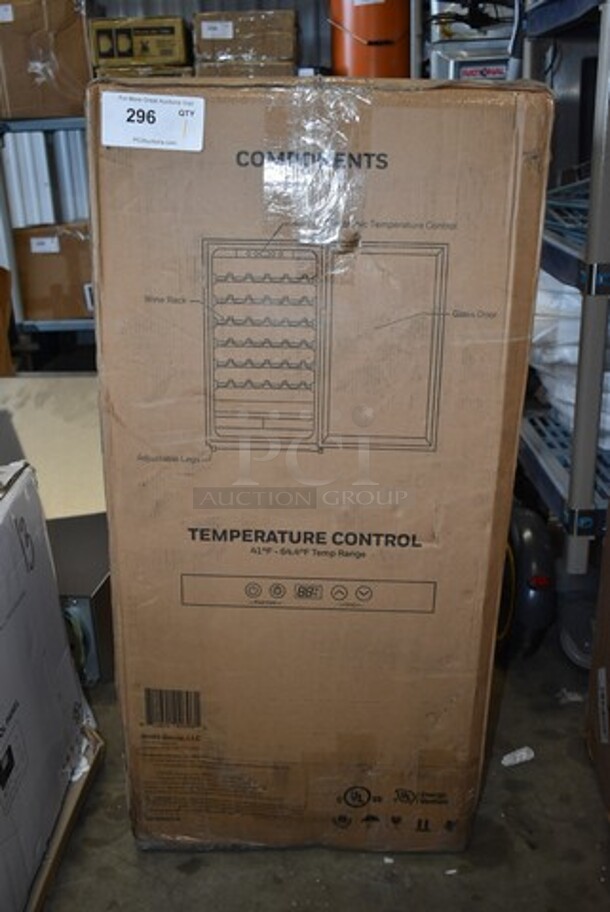 BRAND NEW IN BOX! Honeywell H34WCB 18.9 in. 34-Bottles Wine Cooler and 34-Can Beverage Cooler in Black with Digital Thermostat - Image 2 of 4