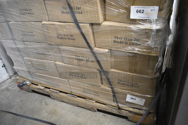 60 Boxes of 12 BRAND NEW! 12 oz Mason Jars. 60 Times Your Bid!  - Image 2 of 5