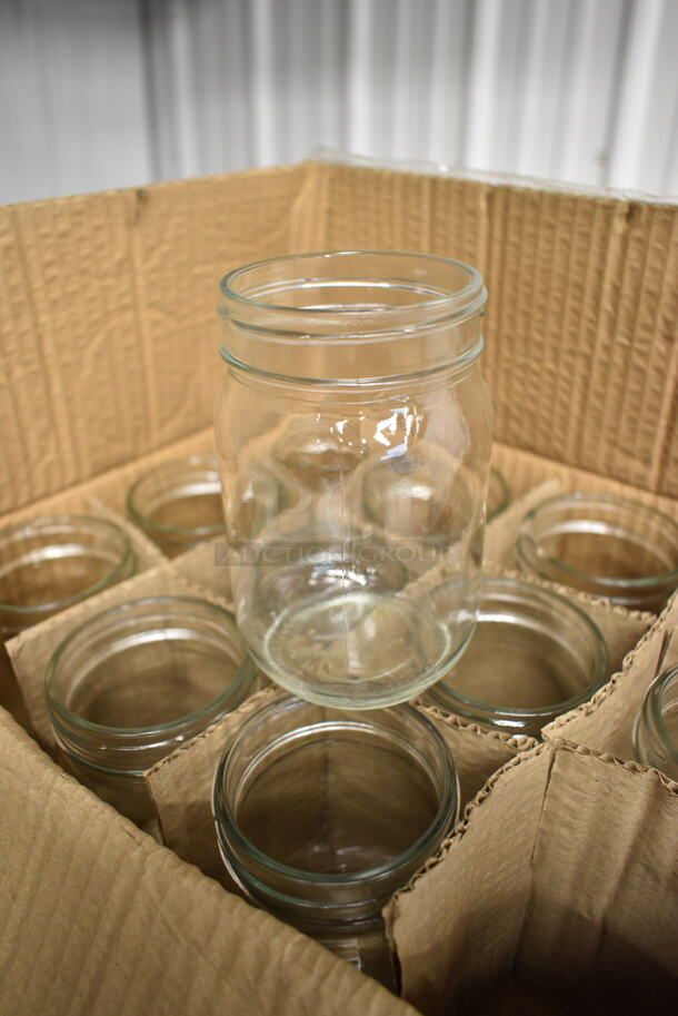60 Boxes of 12 BRAND NEW! 12 oz Mason Jars. 60 Times Your Bid!  - Image 4 of 5