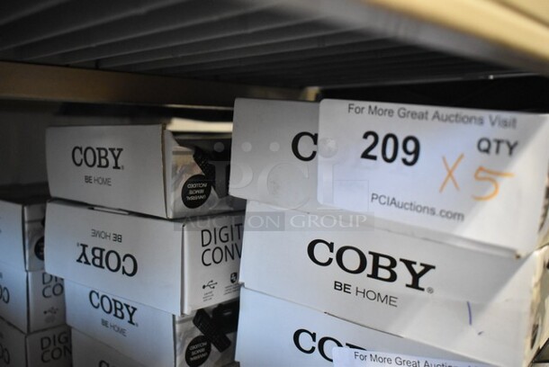 5 BRAND NEW IN BOX! Coby CSTB-600 Digital TV Converter. 5 Times Your Bid!  - Image 2 of 4