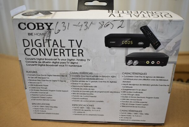 5 BRAND NEW IN BOX! Coby CSTB-600 Digital TV Converter. 5 Times Your Bid!  - Image 3 of 4