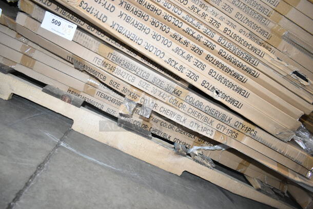 3 BRAND NEW SCRATCH AND DENT! Items Including Lancaster Table & Seating 3493042TCB 30" x 42" Laminated Rectangular Table Top Reversible Cherry / Black and Lancaster Table & Seating 3493060TCB 30" x 60" Laminated Rectangular Table Top - Reversible Cherry / Black. 3 Times Your Bid! May Be Missing Pieces.  - Image 2 of 3