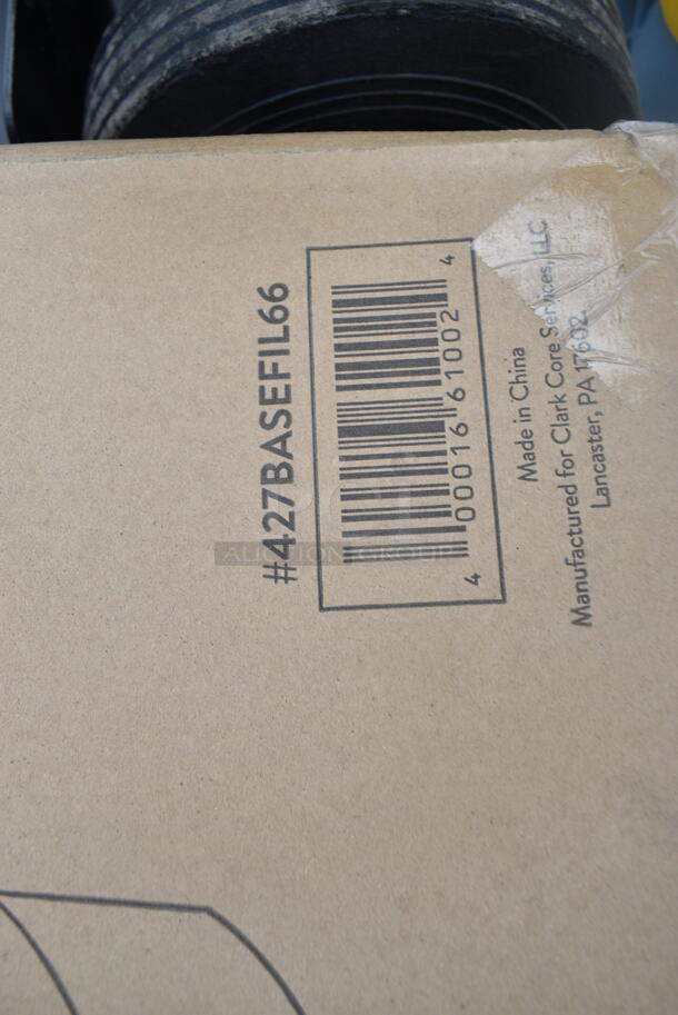 BRAND NEW SCRATCH AND DENT! Lancaster Table & Seating 427BASEFIL66 Black Plastic Fillable Umbrella Base - Image 3 of 3