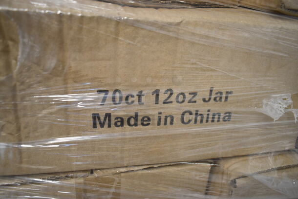 60 Boxes of 12 BRAND NEW! 12 oz Mason Jars. 60 Times Your Bid!  - Image 5 of 5