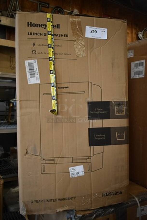 BRAND NEW IN BOX! Honeywell HDS18SS 18 Inch Dishwasher with 8 Place settings 6 Washing Programs - Image 2 of 5