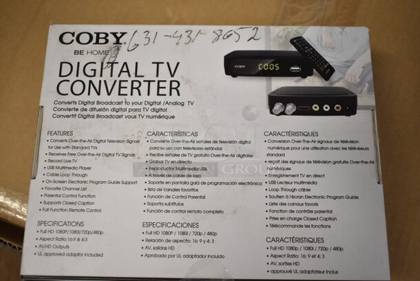 5 BRAND NEW IN BOX! Coby CSTB-600 Digital TV Converter. 5 Times Your Bid!  - Image 4 of 4