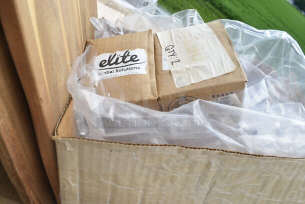 PALLET LOT of 15 BRAND NEW Boxes Including 2 Box 600DC1548 Regency 15" x 48" 18 Gauge Type 304 Stainless Steel Dish Cabinet with Adjustable Midshelf, 500TW7 Choice 7 oz. Translucent Thin Wall Plastic Cold Cup - 2500/Case, 22BR0118 Slushy Machine RPL, 500LFLAT Choice Clear Flat Lid with Straw Slot - 9, 12, 16, 20, and 24 oz. - 1000/Case, 433300100NAT Choice Kraft Sandwich Bag, 44 oz Round Take Out Containers. 15 Times Your Bid! - Image 11 of 12