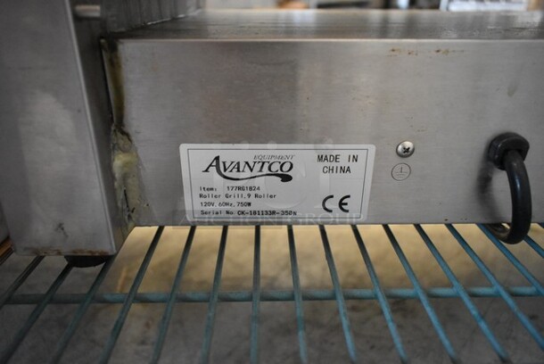 2018 Avantco 177RG1824 Stainless Steel Commercial Countertop Hot Dog Roller w/ Clear Poly Cover. 120 Volts, 1 Phase. Tested and Working! - Image 5 of 5