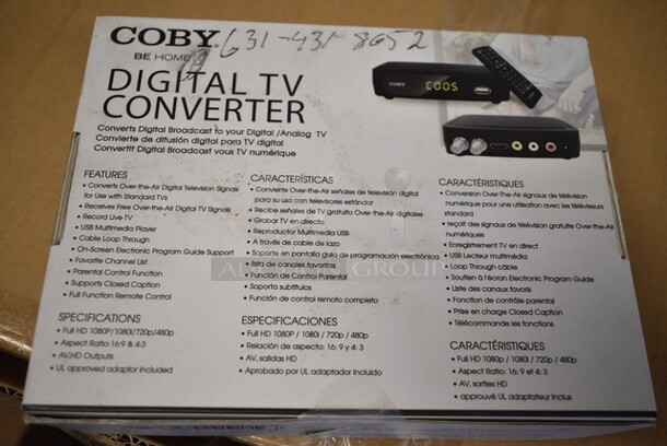 5 BRAND NEW IN BOX! Coby CSTB-600 Digital TV Converter. 5 Times Your Bid!  - Image 3 of 4
