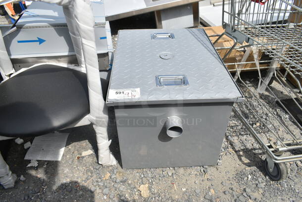 BRAND NEW SCRATCH AND DENT! Regency 30 lb. 15 GPM Grease Trap with 2" Non-Threaded Connections - Image 2 of 4