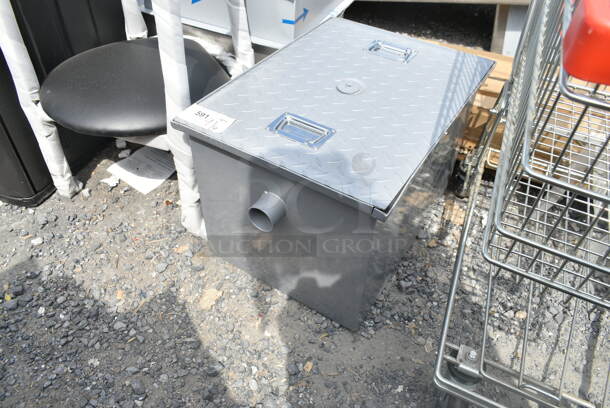 BRAND NEW SCRATCH AND DENT! Regency 30 lb. 15 GPM Grease Trap with 2" Non-Threaded Connections - Image 3 of 4