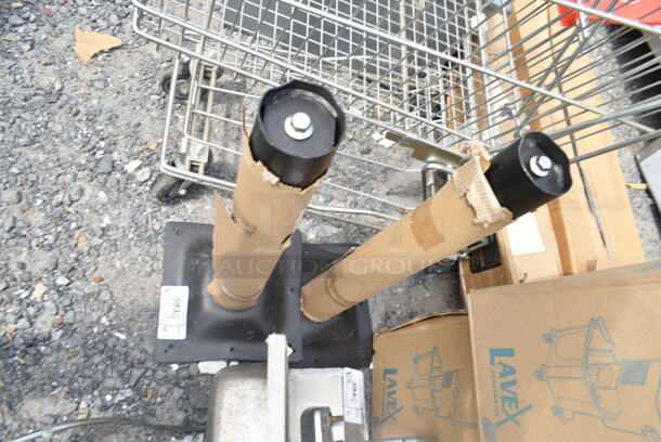 2 BRAND NEW SCRATCH AND DENT! Metal Table Base Columns. 2 Times Your Bid! - Image 3 of 3