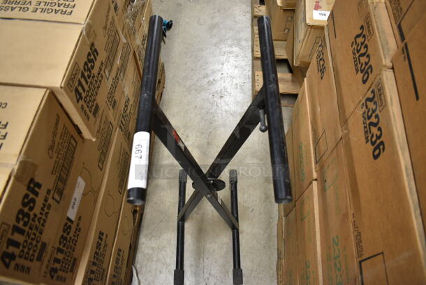 Proline Black Metal Stand. - Image 3 of 6