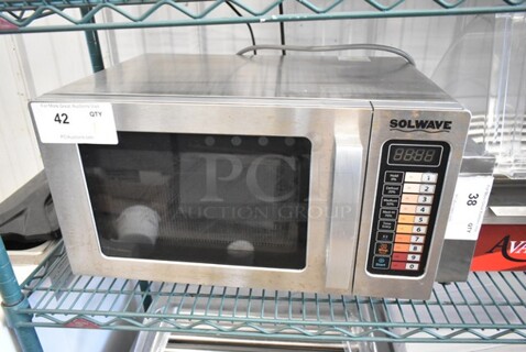 2020 Solwave 180MW1000SS Stainless Steel Commercial Countertop Microwave Oven. 120 Volts, 1 Phase. 