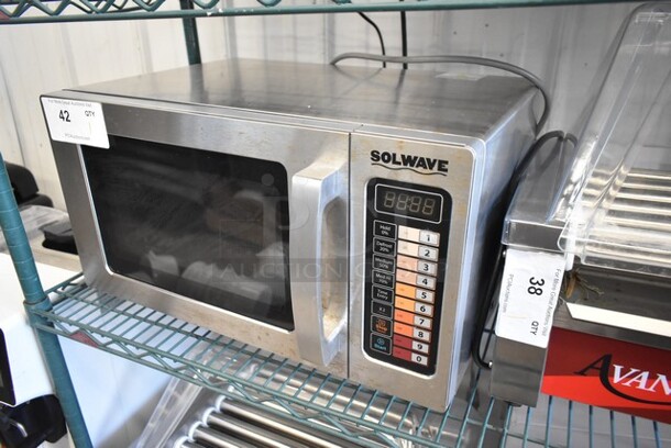 2020 Solwave 180MW1000SS Stainless Steel Commercial Countertop Microwave Oven. 120 Volts, 1 Phase.  - Image 3 of 6
