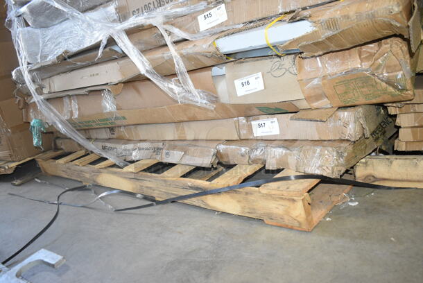 BRAND NEW SCRATCH AND DENT! Regency 600TSB3072S 30" x 72" 16-Gauge Stainless Steel Commercial Work Table with 4" Backsplash and Undershelf. May Be Missing Pieces.  - Image 2 of 3