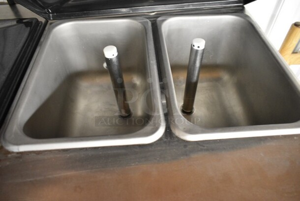 Electro Freeze SL500-132 Stainless Steel Commercial Floor Style Water Cooled 2 Flavor w/ Twist Soft Serve Ice Cream Machine on Commercial Casters. 208-230 Volts, 3 Phase.  - Image 5 of 6
