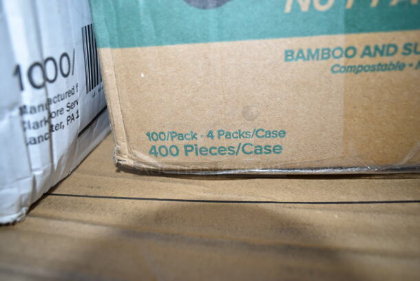 PALLET LOT of 20 BRAND NEW Boxes Including 3 Box 50016DWALLW Choice 16 oz. White Smooth Double Wall Paper Hot Cup - 500/Case, 50010C Choice 10 oz. Coffee Print Poly Paper Hot Cup - 1000/Case, 5008DWALLW Choice 8 oz. Tall White Smooth Double Wall Paper Hot Cup - 500/Case, 130WHSPOONH Choice White Heavy Weight Plastic Teaspoon - 1000/Case, 5002CPTE Lavex 2-Ply White Center Pull Paper Towel 510' Roll - 6/Case, 130IC20PCL500 Choice 20 lb. Clear Plastic Ice Bag with Ice Print - 500/Case, Choice 2 ox Portion Cups. 20 Times Your Bid!  - Image 5 of 8
