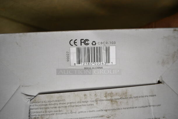 7 Various BRAND NEW Items Including 3 Coby CSTB-600 Digital TV Converters, Coby Universal Remote, Coby CR-201 Radio, Coby CETW512-RED Wireless Earbuds, Coby CBCR-103 AM/FM Digital Alarm Clock. 7 Times Your Bid!  - Image 12 of 12