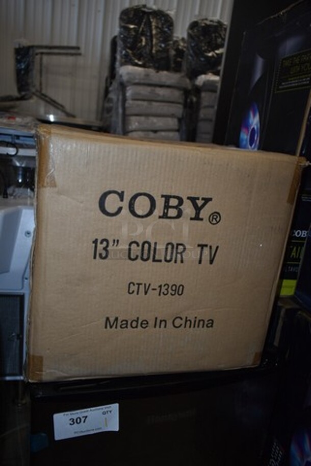 BRAND NEW IN BOX! Coby CTV-1390 Color 13" CRT Digital Television with Built-in Front Loading DVD Player - Image 2 of 3